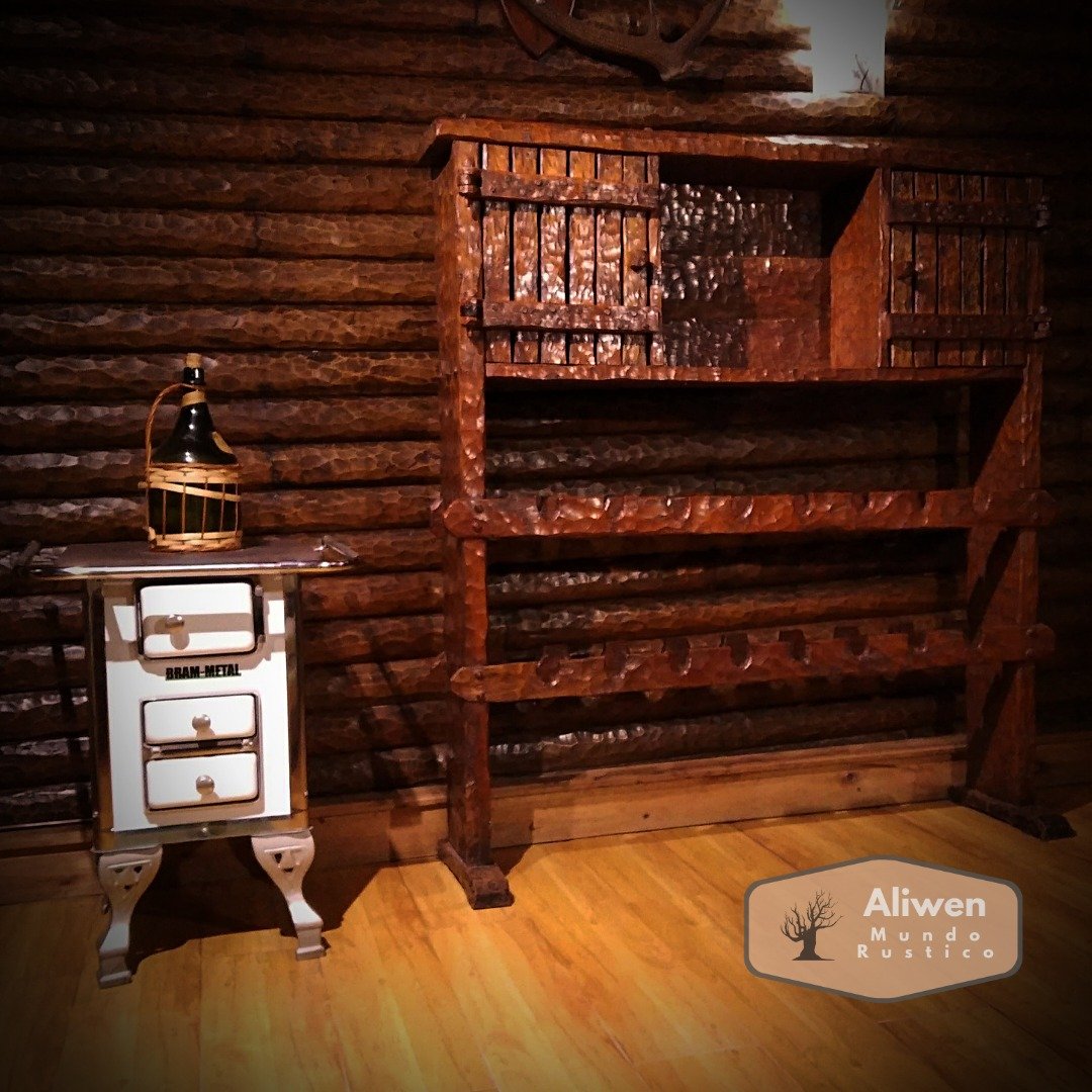 Residencia artesanal de troncos macizos — Aliwen Mundo Rústico